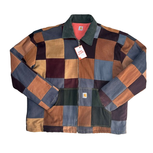 CARHARTT CHECKERED REWORKED JACKET (XL)