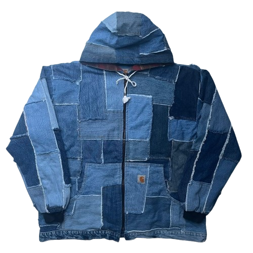 CARHARTT DENIM REWORKED JACKET (L)