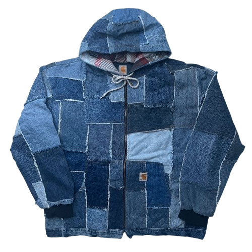 CARHARTT DENIM REWORKED JACKET (M)