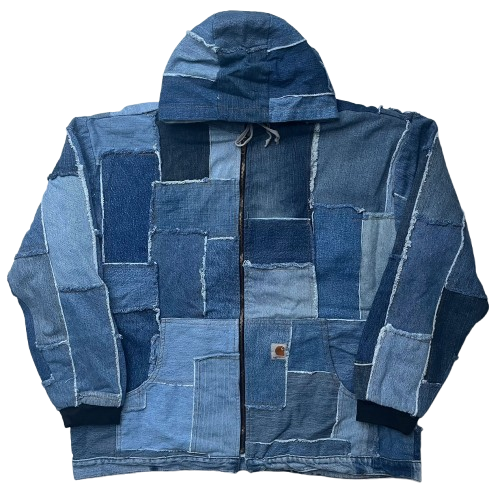 CARHARTT DENIM REWORKED JACKET (L)