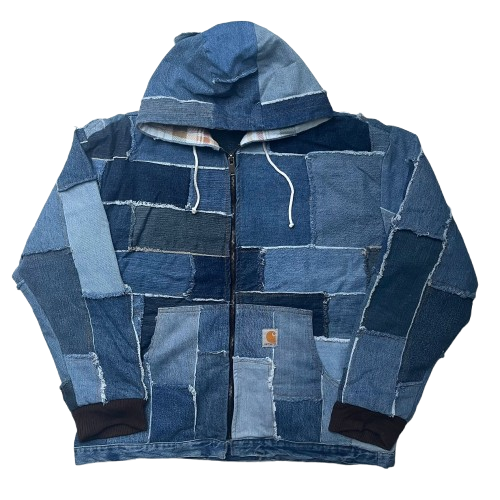 CARHARTT DENIM REWORKED JACKET (M)