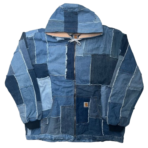 CARHARTT DENIM REWORKED JACKET (XL)