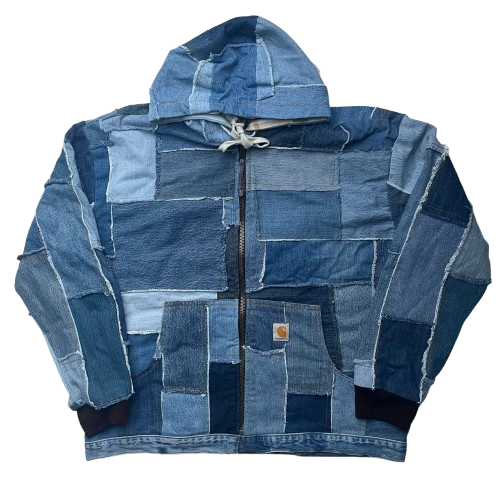 CARHARTT DENIM REWORKED JACKET (M)