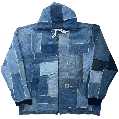 CARHARTT DENIM REWORKED JACKET (XL)