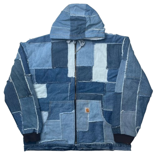 CARHARTT DENIM REWORKED JACKET (L)