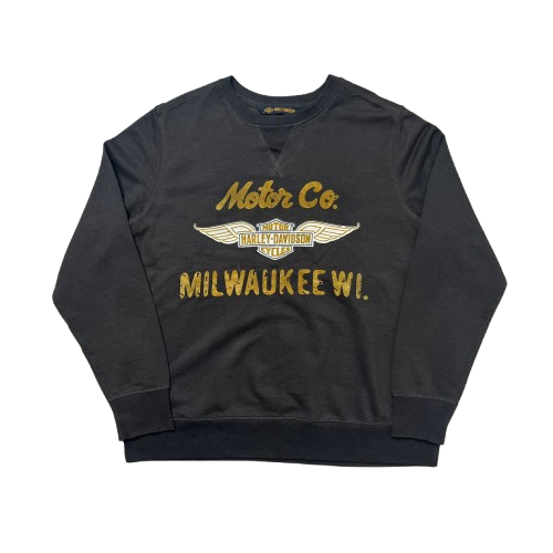 HARLEY DAVIDSON WINGED LOGO MILWAUKEE SWEATER (XXL)