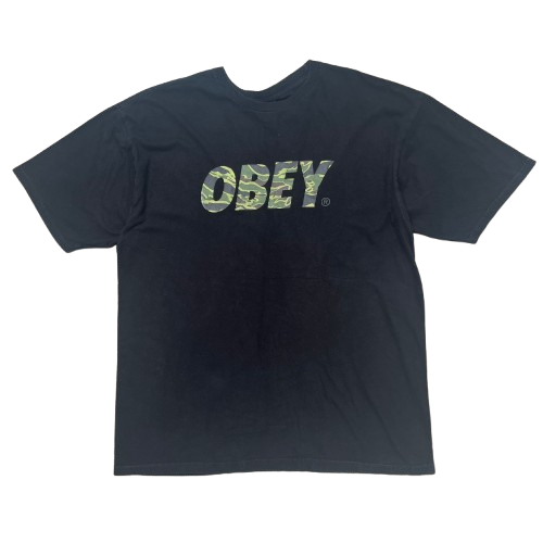 OBEY CAMO LOGO TEE (XL)