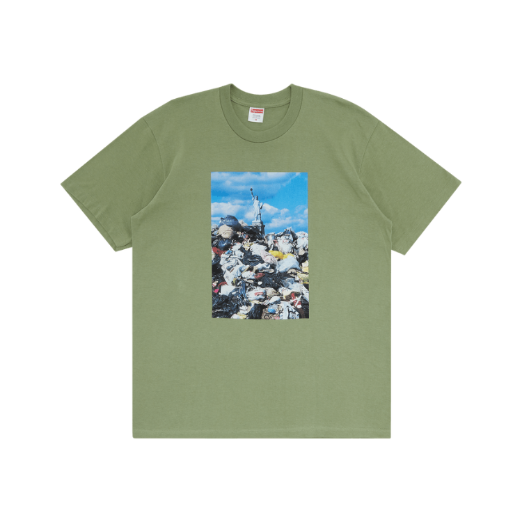 SUPREME TRASH 'LIGHT OLIVE' TEE (XL)