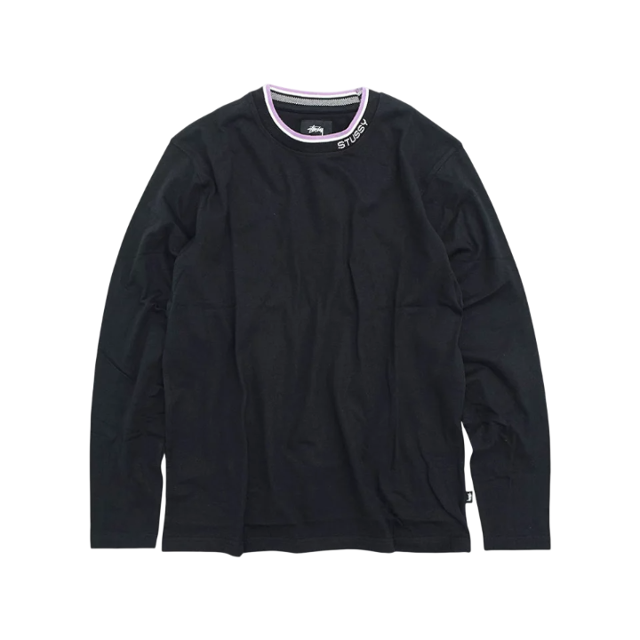 STUSSY CONTRAST COLLAR LONGSLEEVE (S)