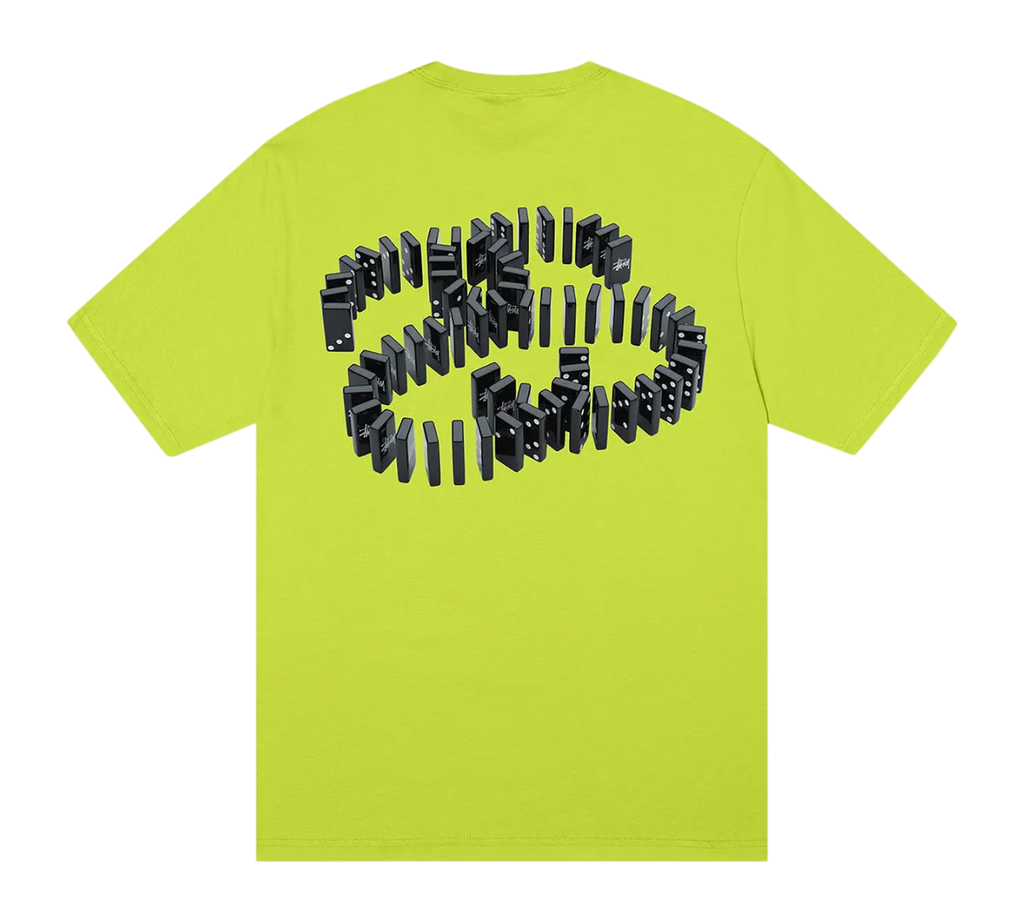 STUSSY DOMINOS KEY LIME TEE (M)