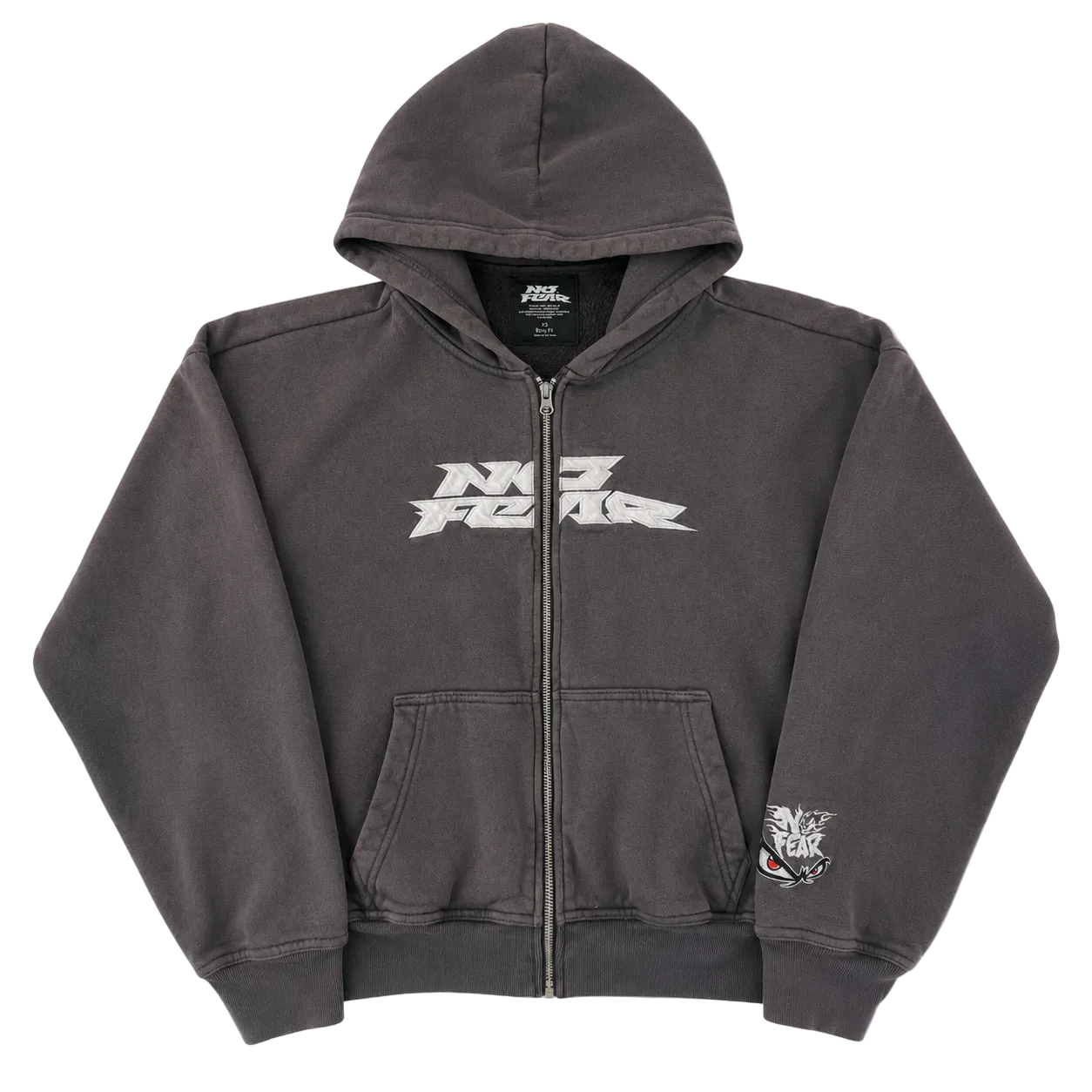 NO FEAR CENTER LOGO HOODED ZIP-UP (XS)
