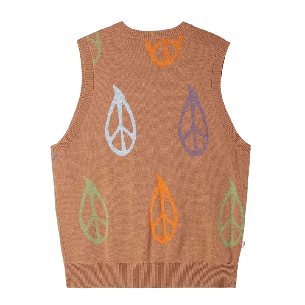 OBEY PEACED SWEATER KNIT VEST (S)