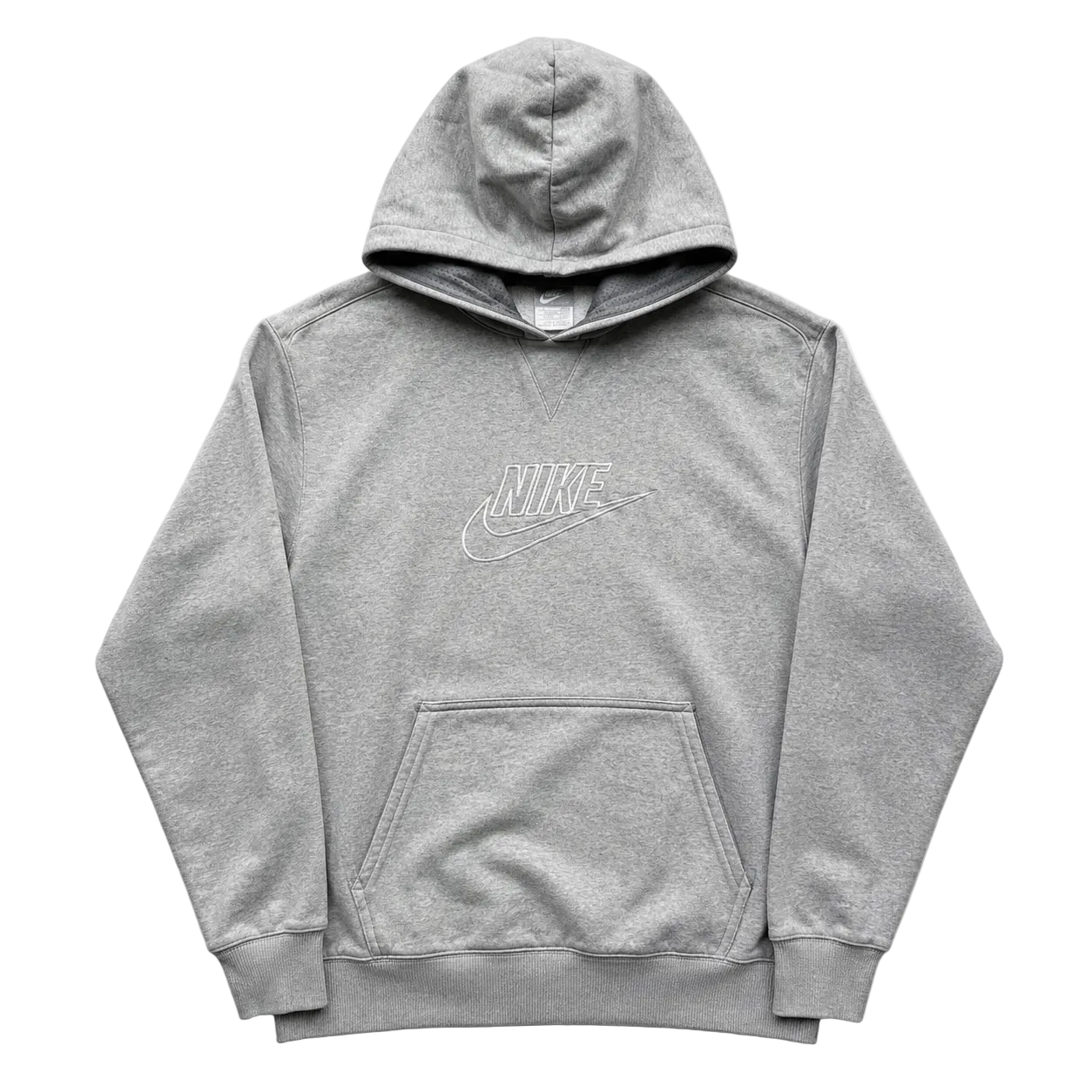 NIKE CENTER SWOOSH EMBROIDERED LOGO HOODIE (L)
