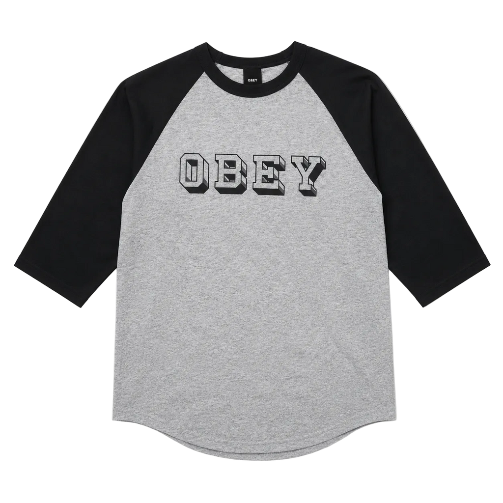 OBEY BASEBALL TEE (L)