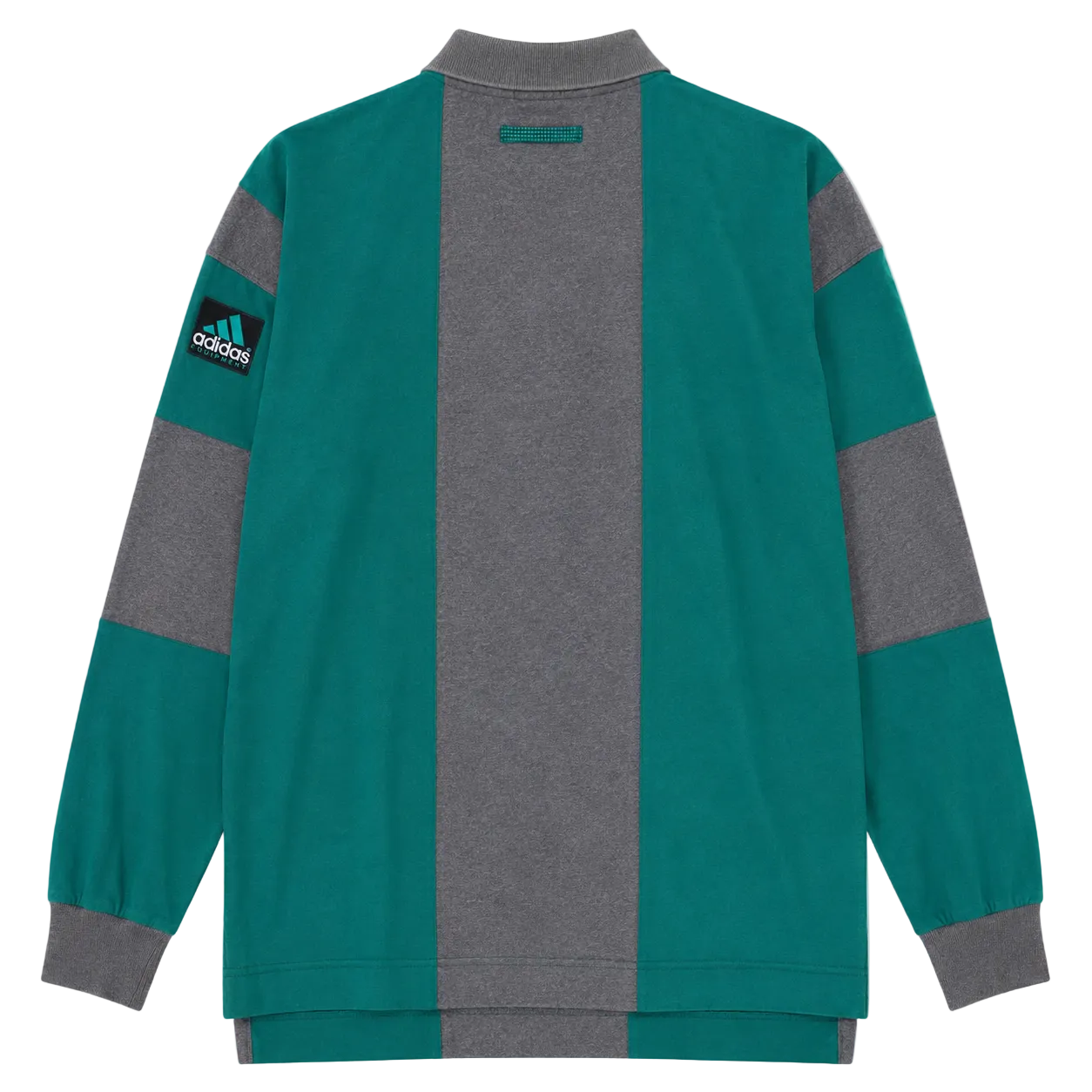 ADIDAS EQUIPMENT STRIPED POLO SWEATER (S)
