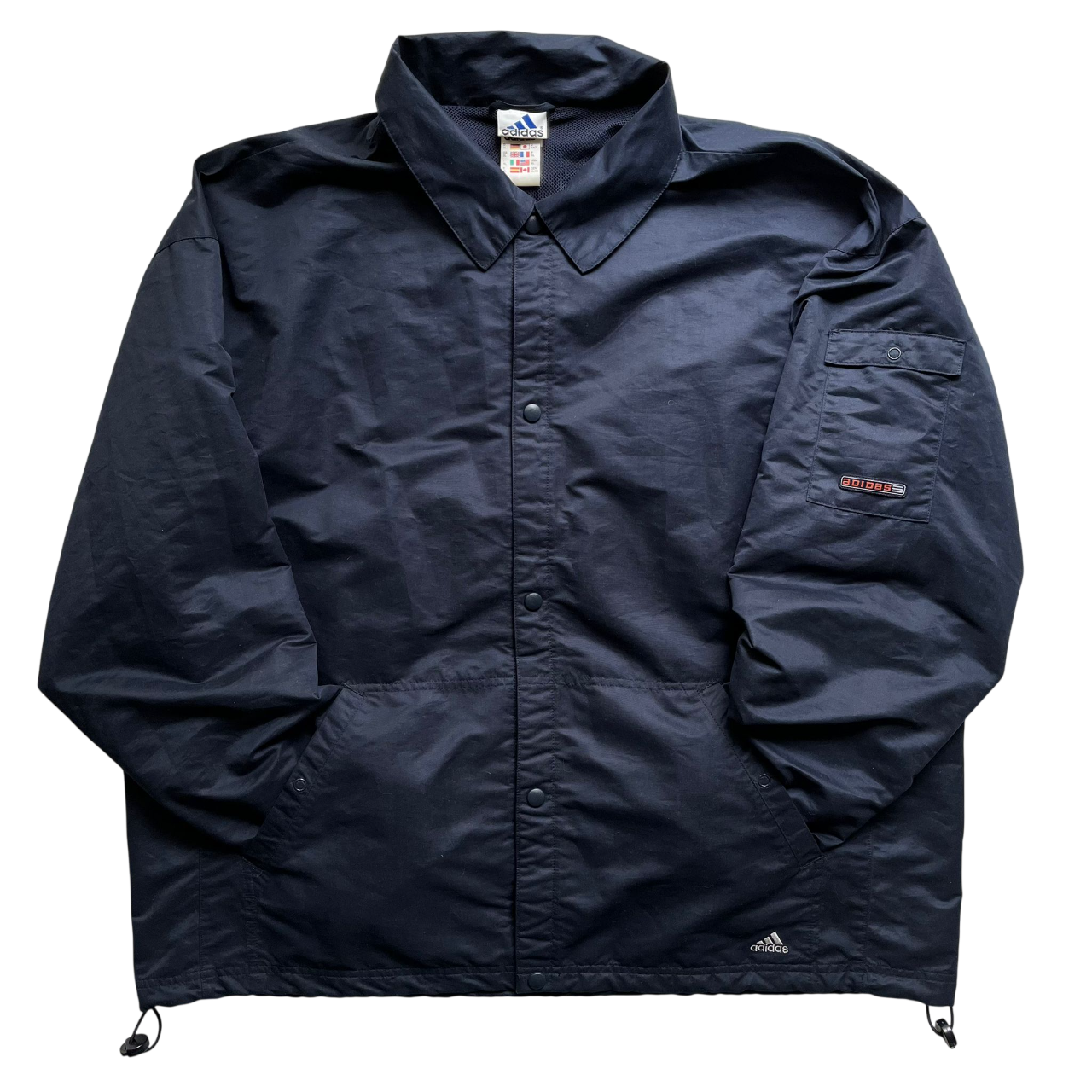 ADIDAS COACH SPELLOUT JACKET (XL)