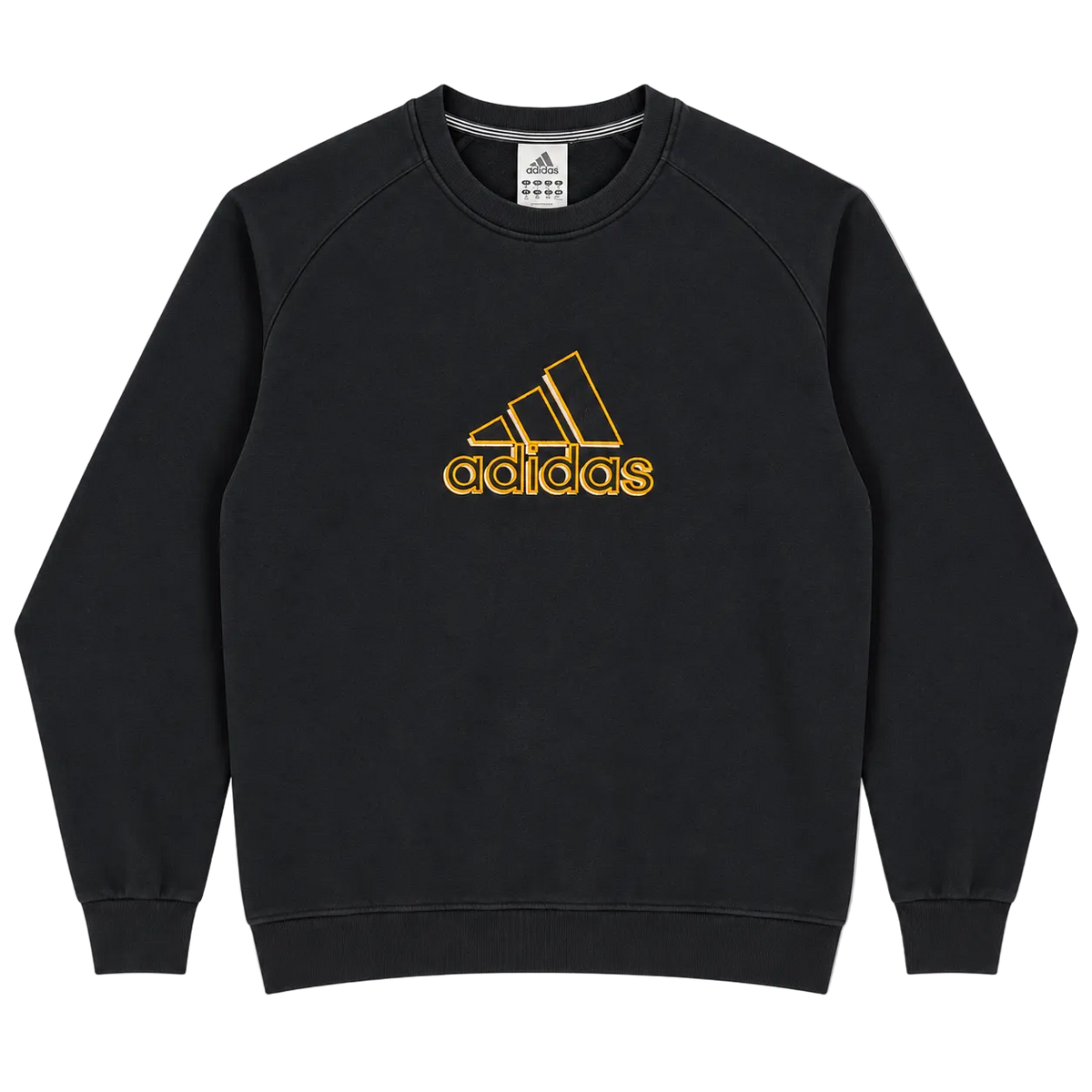 ADIDAS BIG LOGO EMBROIDERED SWEATER (XL)