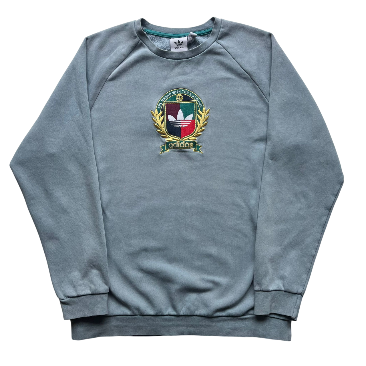 ADIDAS ORIGINALS COLLEGIATE CREST LOGO SWEATER (L)