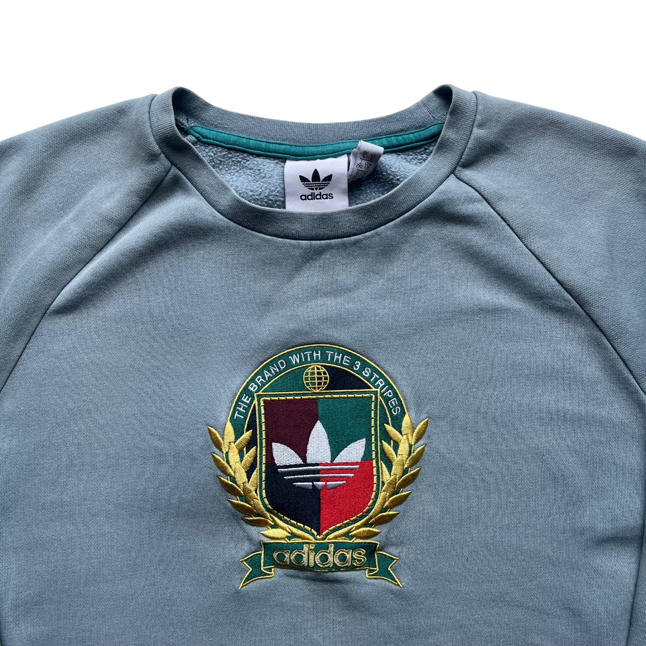 ADIDAS ORIGINALS COLLEGIATE CREST LOGO SWEATER (L)