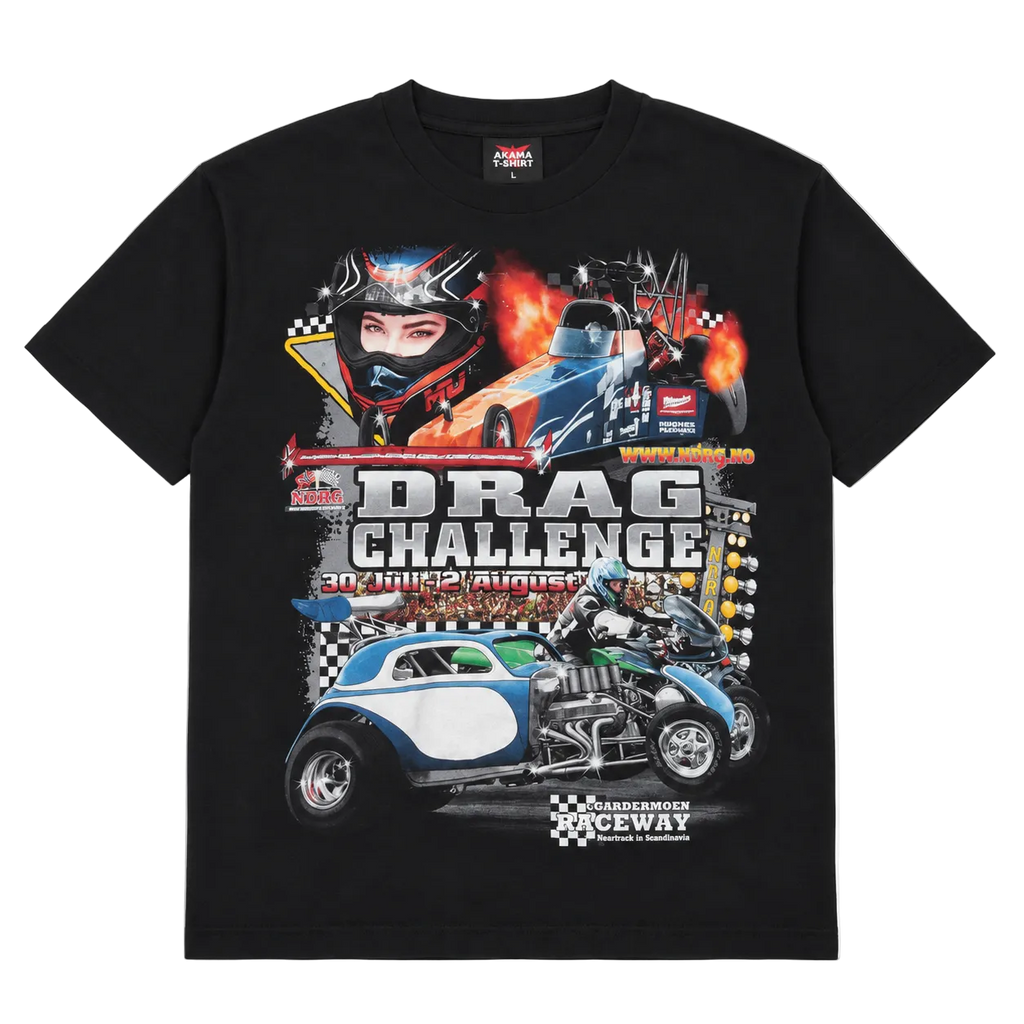 DRAG CHALLENGE GARDERMOEN RACEWAY AKAMA TEE (L)