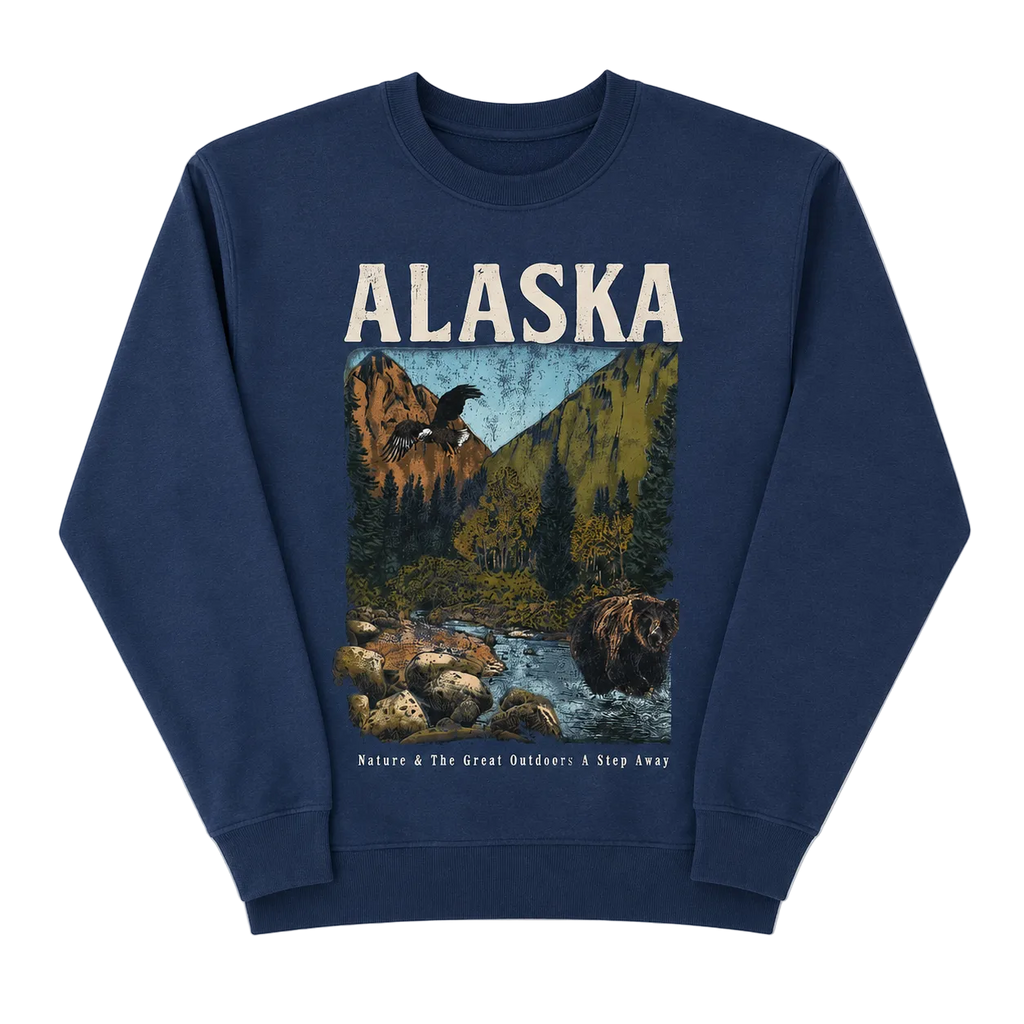 ALASKA GRAPHIC SWEATER (M)