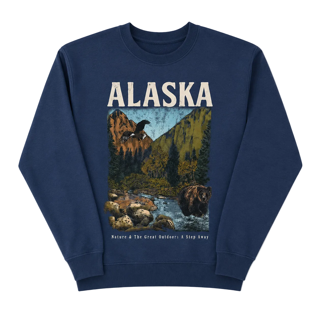 ALASKA GRAPHIC SWEATER (M)