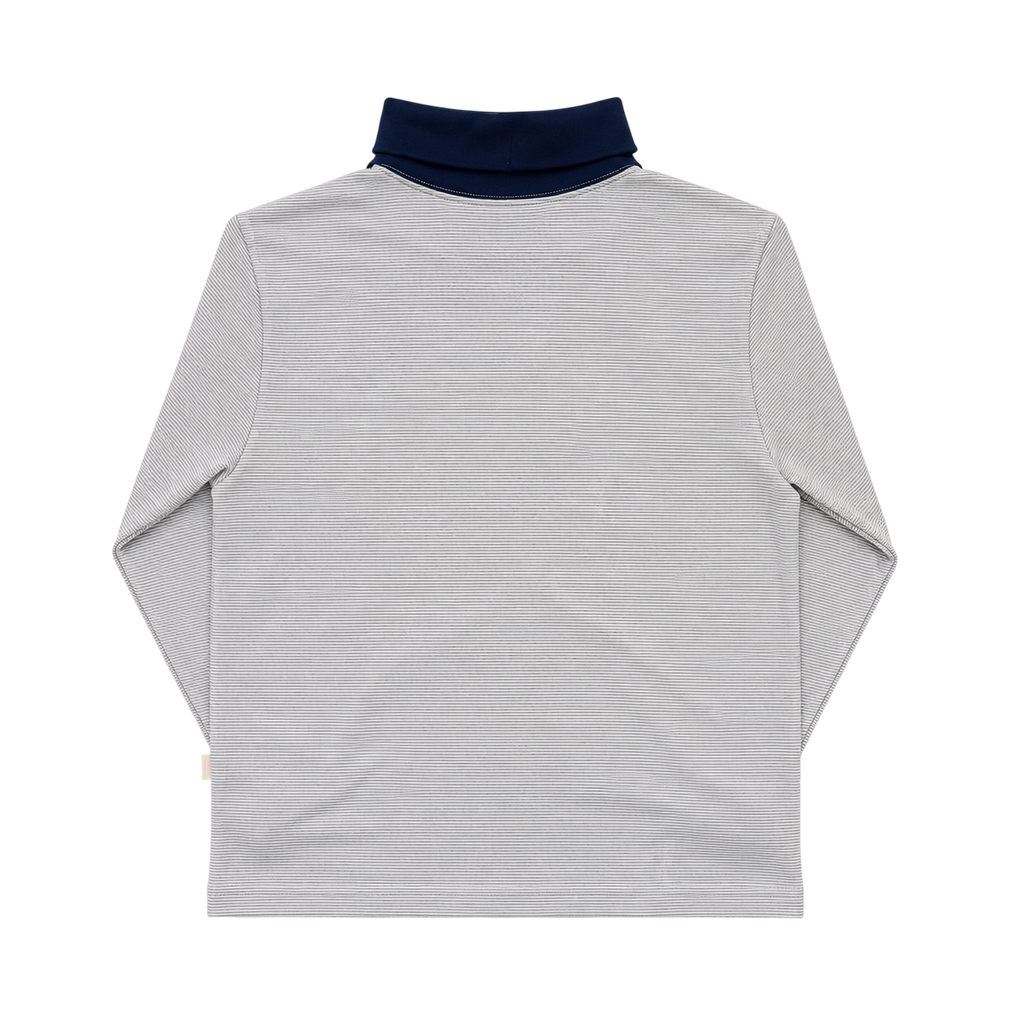 AIME LEON DORE JERSEY STRIPED TURTLENECK SWEATER (L)