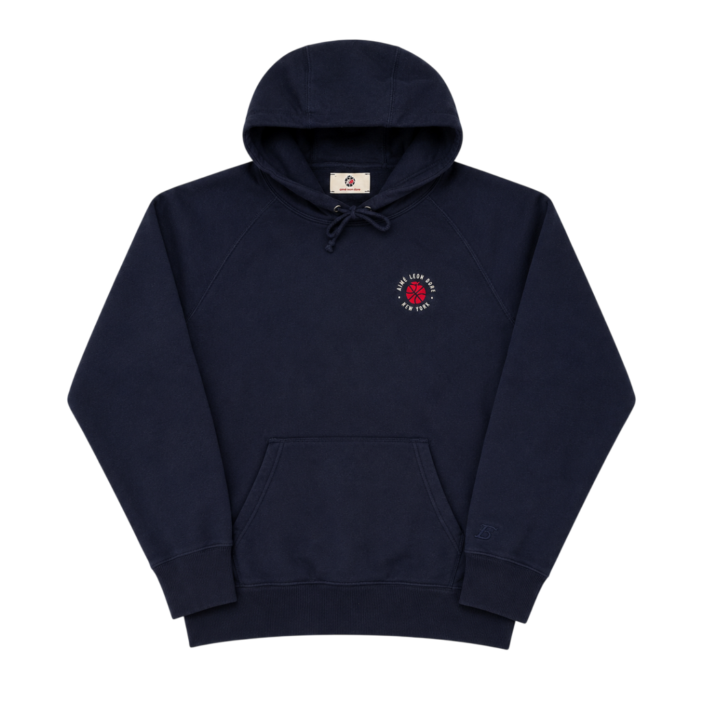 AIME LEON DORE X NEW BALANCE LOGO HOODIE (XL)