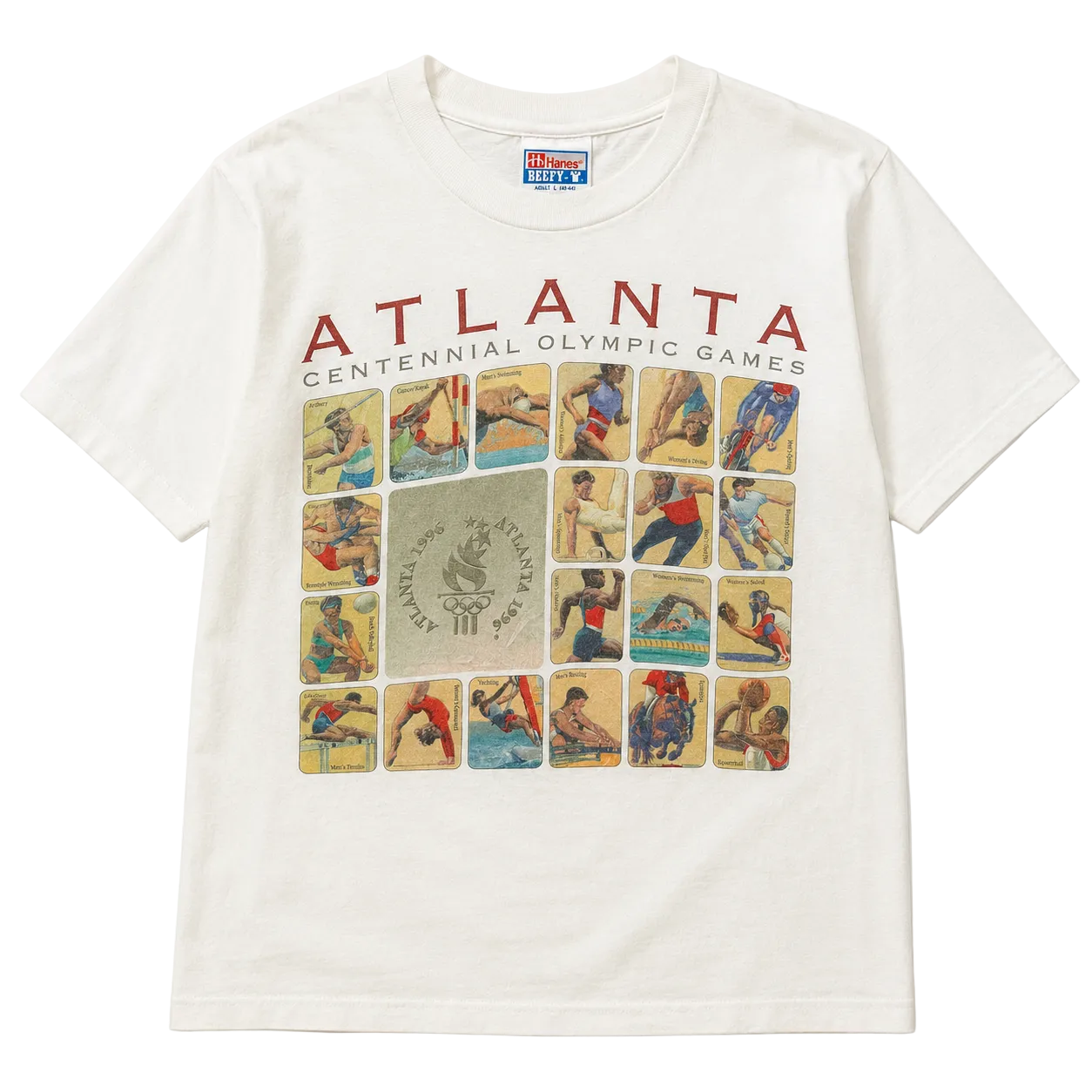 ATLANTA OLYMPICS CENTENNIAL GAMES 1996 GRAPHIC TEE (L)