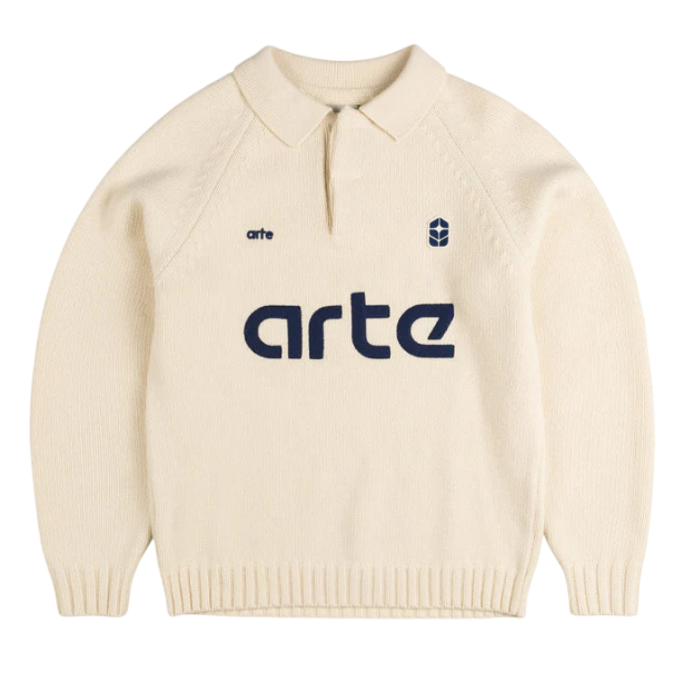 ARTE ANTWERP FOOTBALL KNIT SWEATER (S)