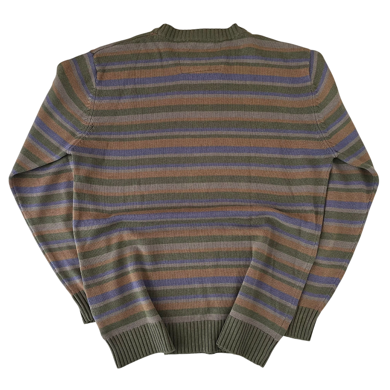 BILLABONG STRIPED BIG LOGO KNIT SWEATER (S)