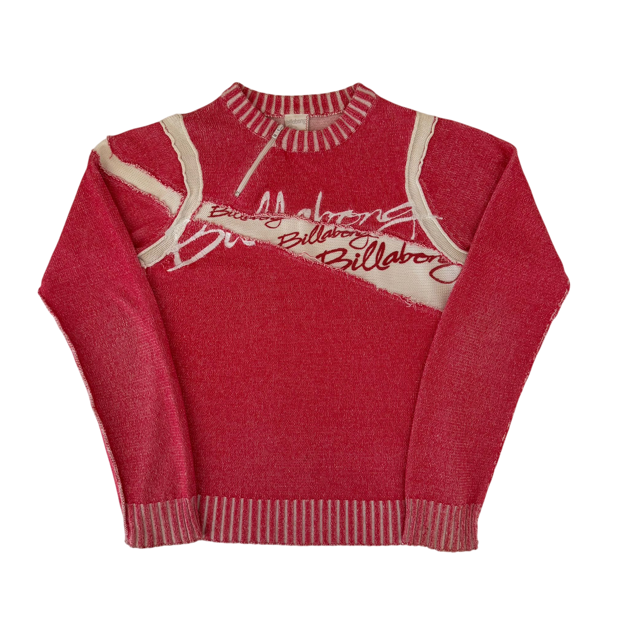 BILLABONG Y2K KNIT LOGO SWEATER (XS)
