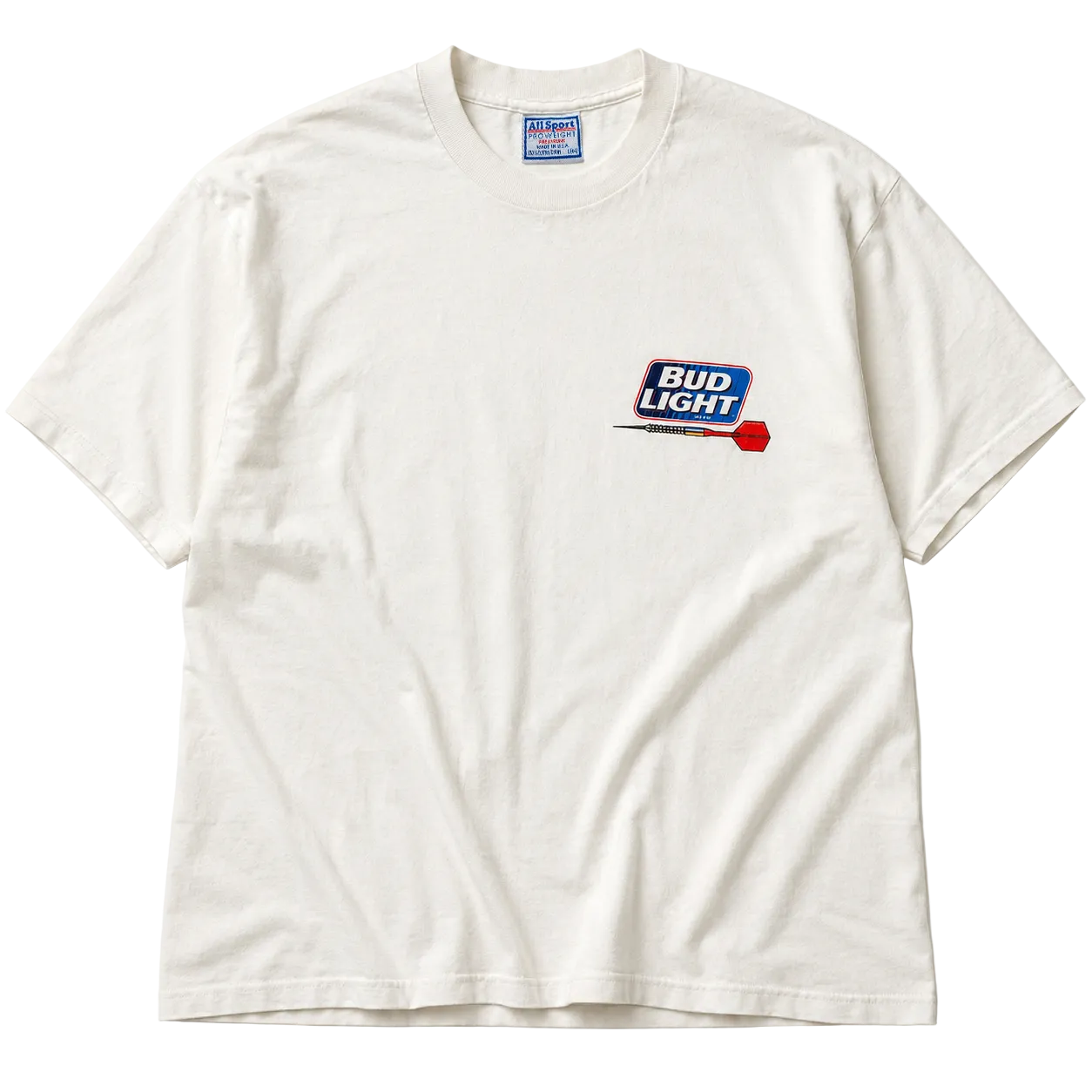 BUD LIGHT DARTS TEAM MEMBER 1995 GRAPHIC TEE (L)