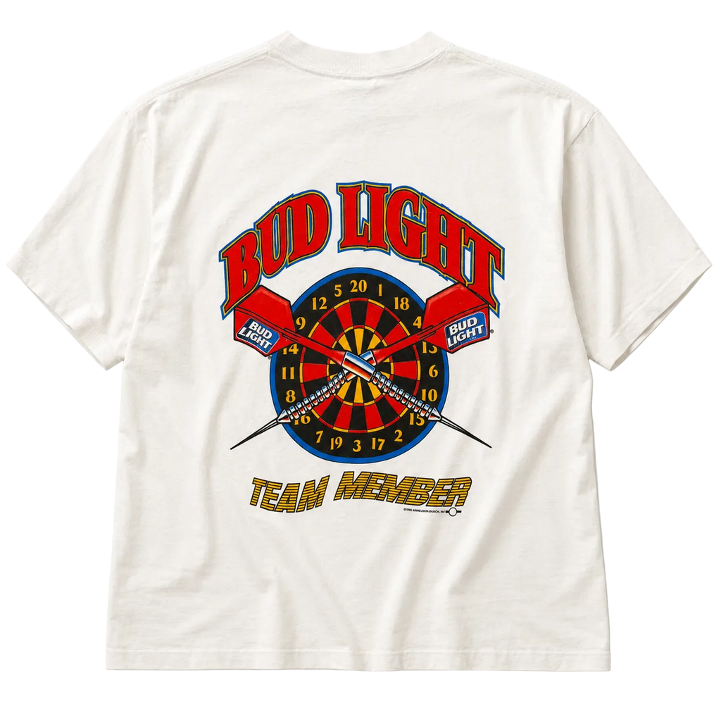 BUD LIGHT DARTS TEAM MEMBER 1995 GRAPHIC TEE (L)