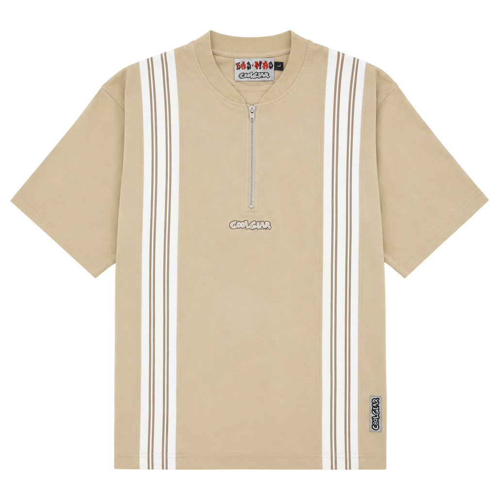 BAD+MAD QUARTER ZIP SHIRT (L)
