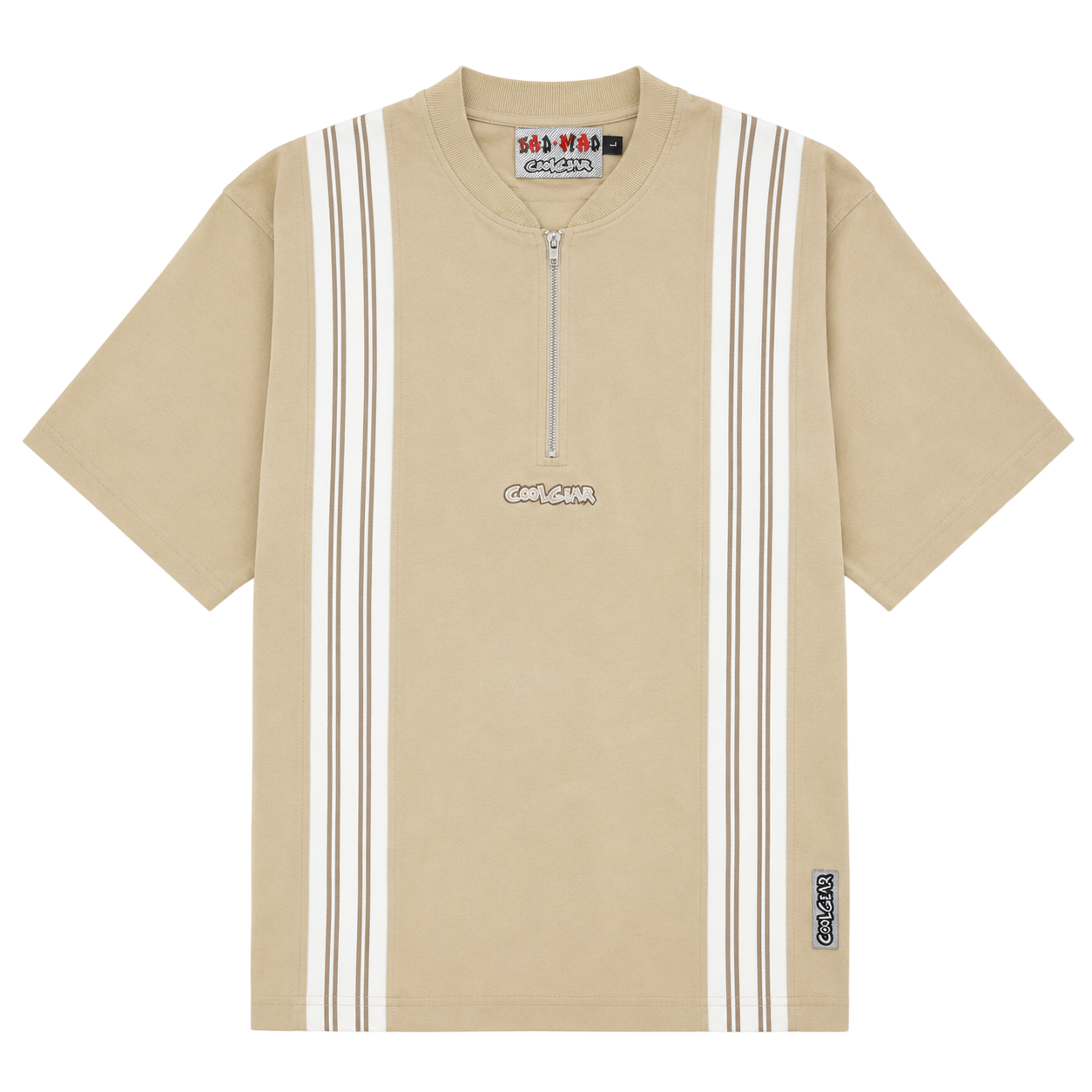 BAD+MAD QUARTER ZIP SHIRT (L)