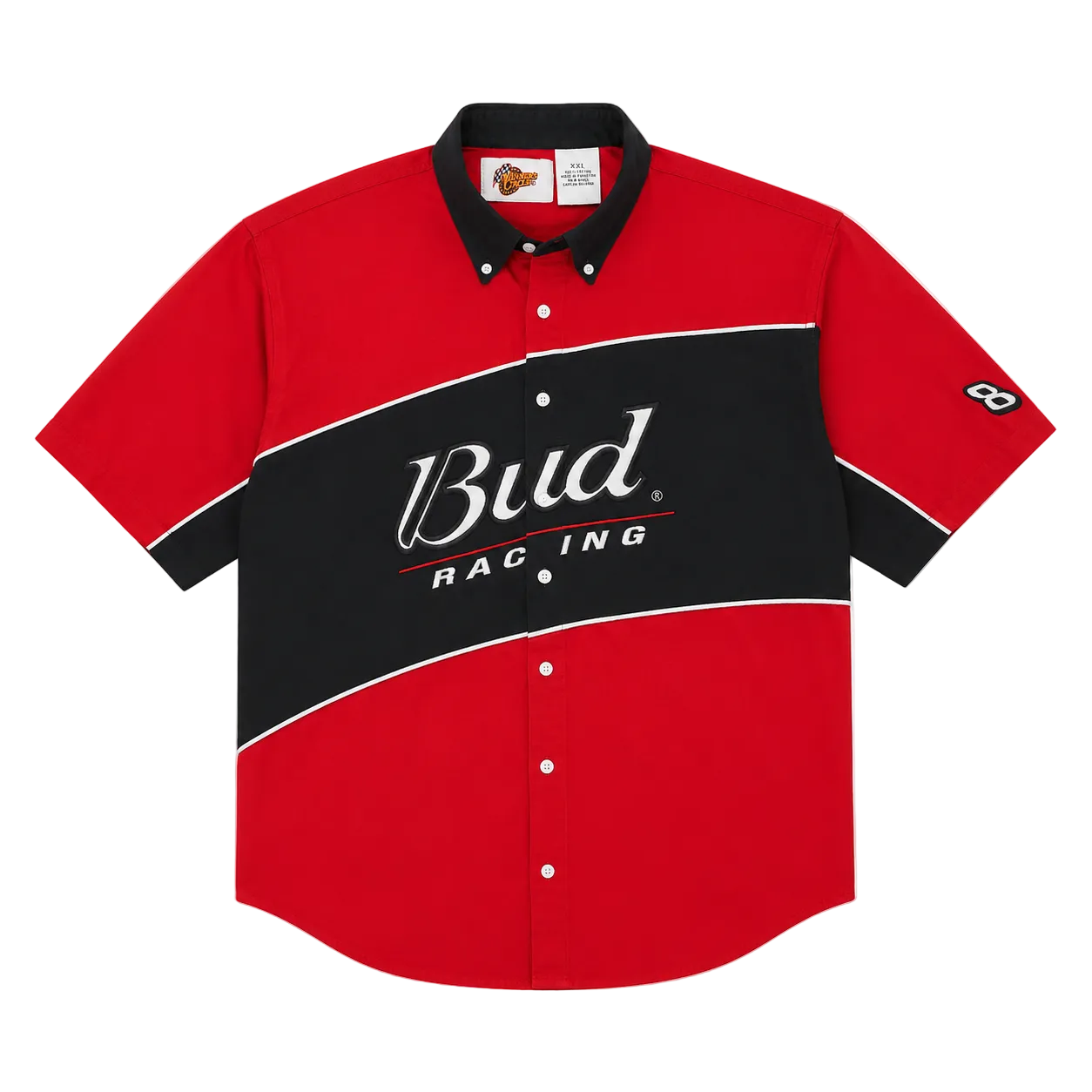 WINNERS CIRCLE BUD RACING DALE JR. BUTTON UP SHIRT (XXL)