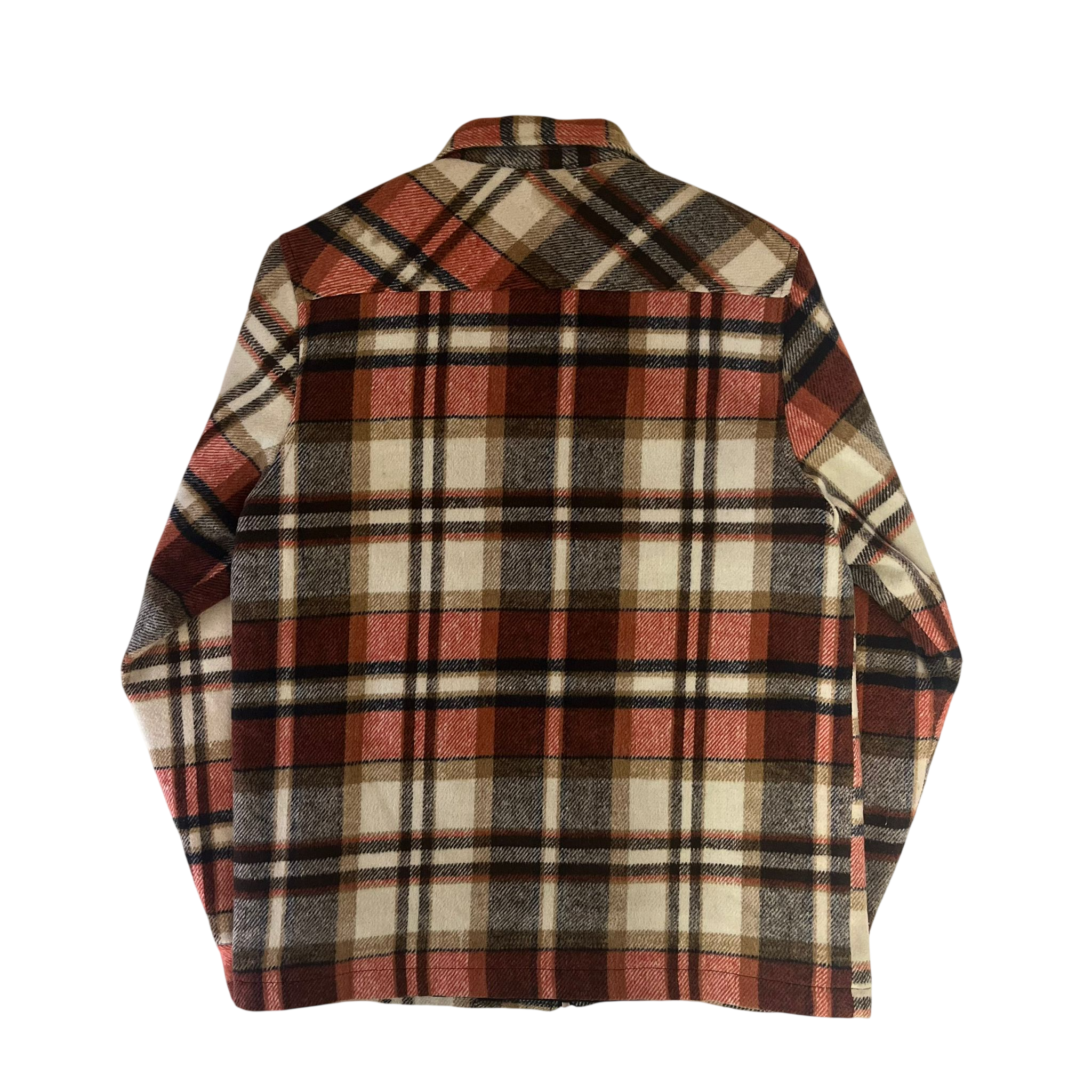 BUTTER GOODS FLANNEL ZIP POLO JACKET (L)