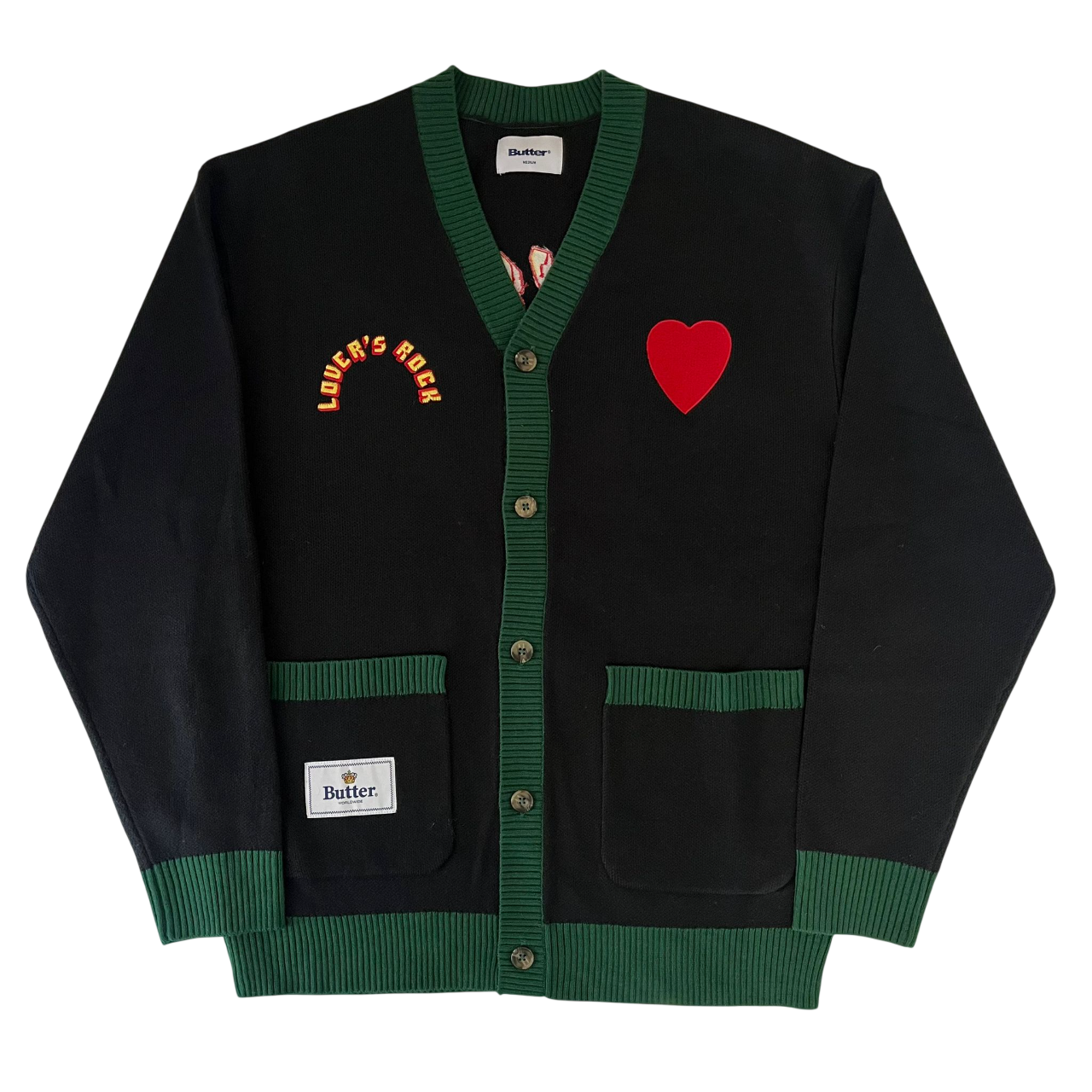 BUTTER GOODS LOVERS ROCK KNIT CARDIGAN (M)