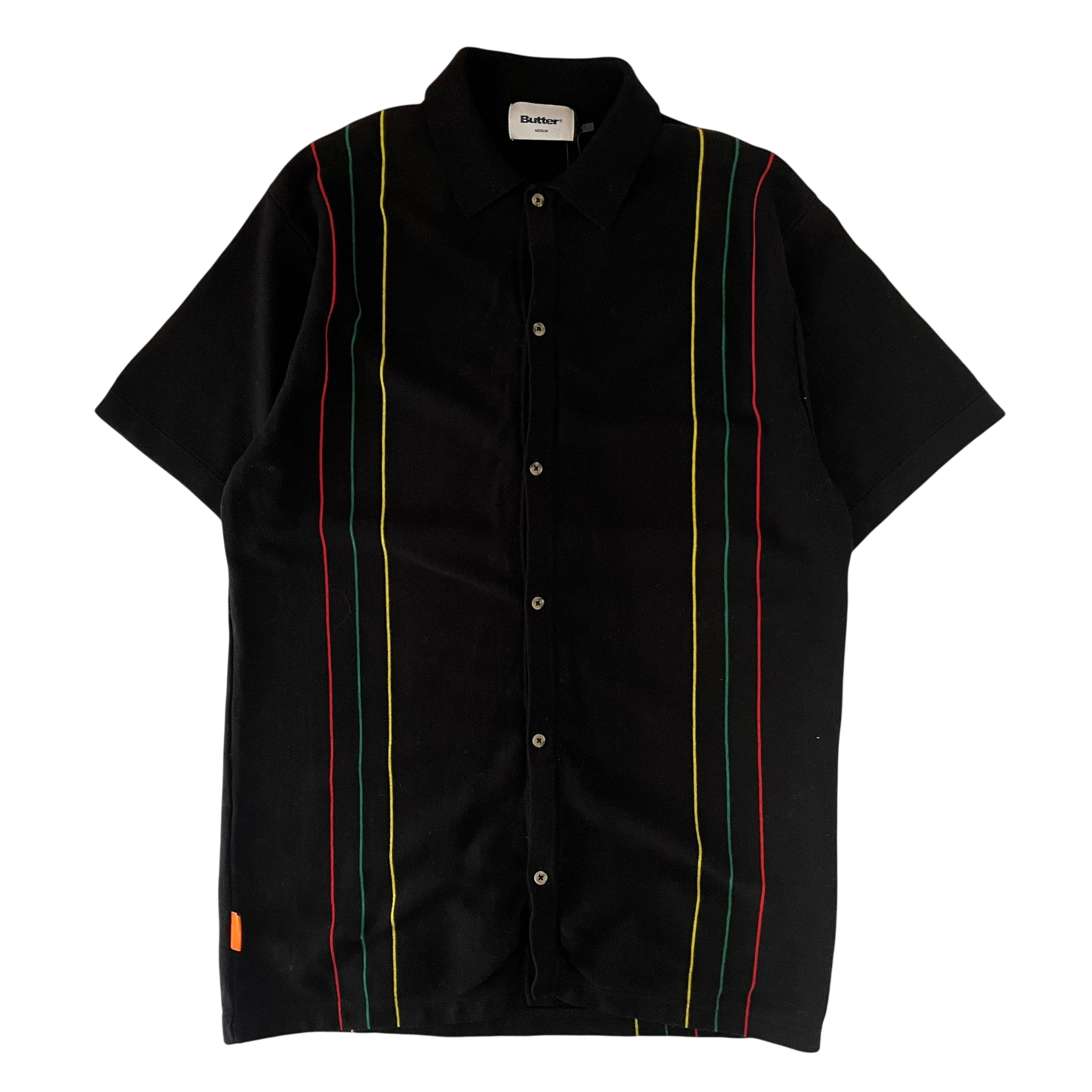 BUTTER GOODS STRIPE KNIT SHIRT (M)