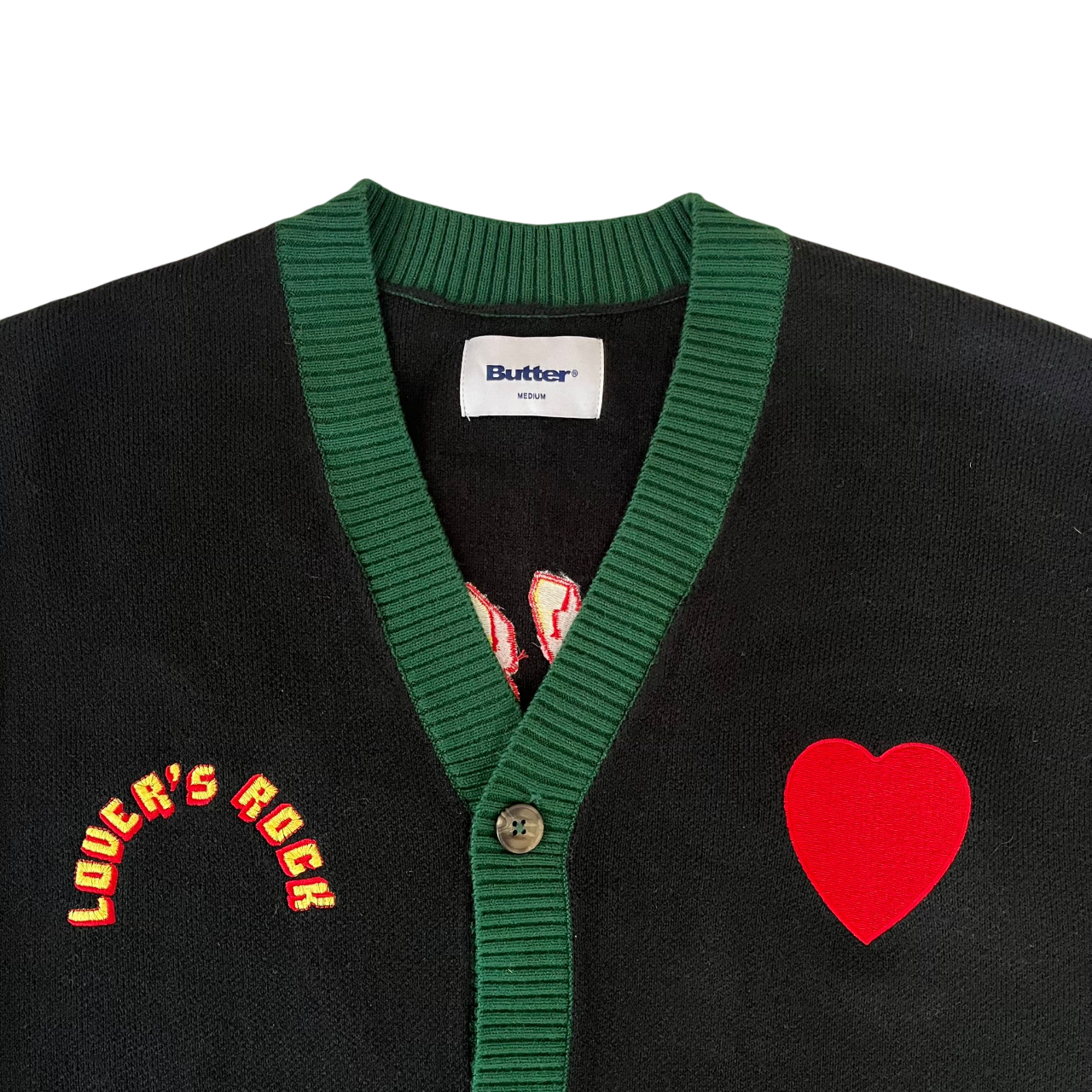 BUTTER GOODS LOVERS ROCK KNIT CARDIGAN (M)