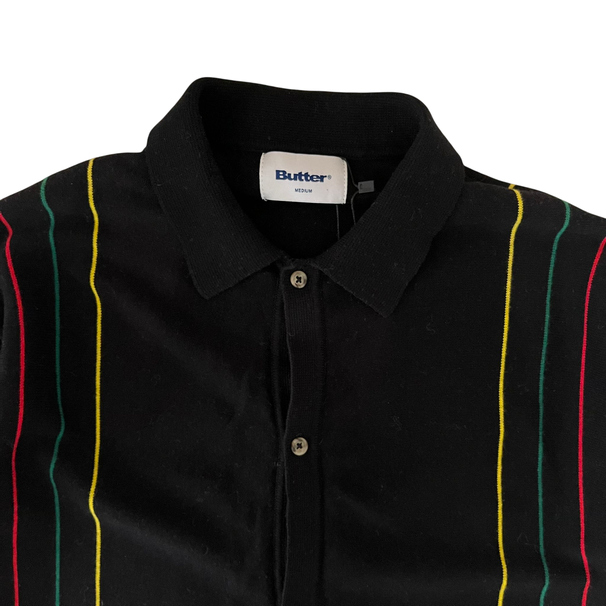 BUTTER GOODS STRIPE KNIT SHIRT (M)