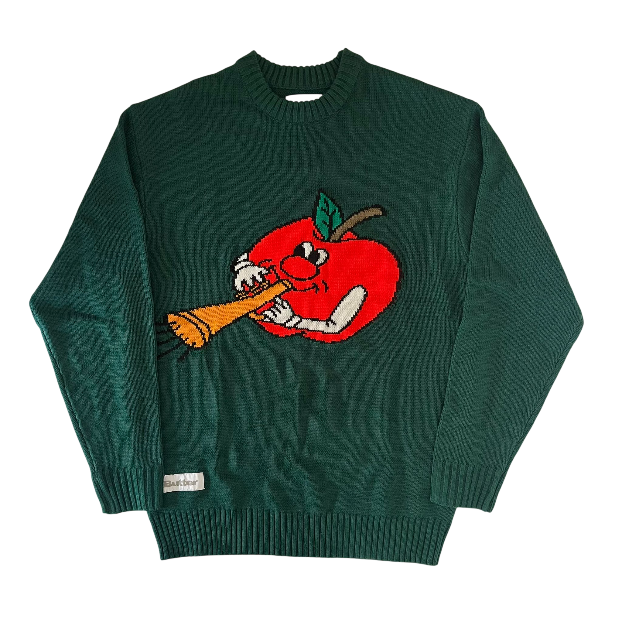 BUTTER GOODS APPLE KNIT SWEATER (S)