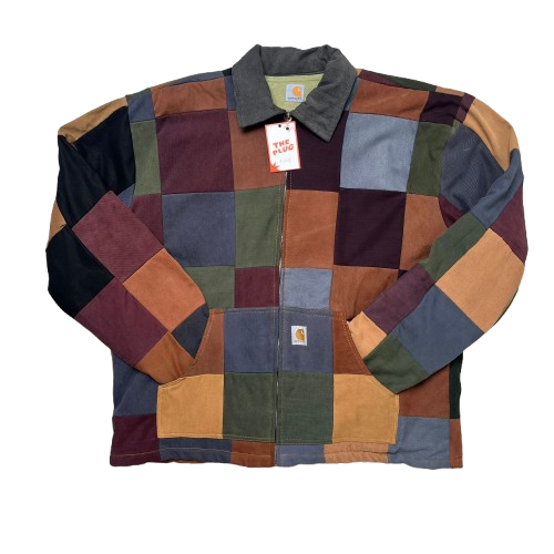 CARHARTT CHECKERED REWORKED JACKET (XL)
