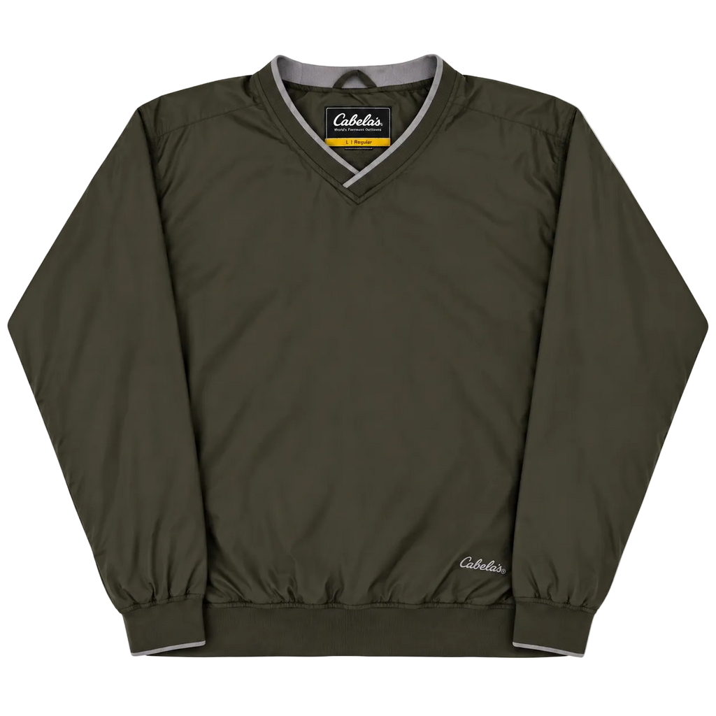 CABELA’S V-NECK WINDBREAKER SWEATER (L)