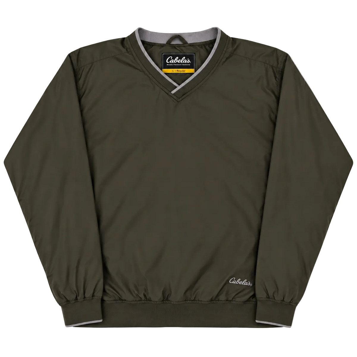 CABELA’S V-NECK WINDBREAKER SWEATER (L)