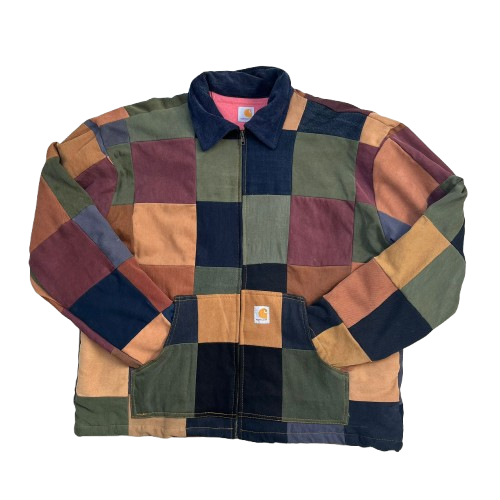 CARHARTT CHECKERED REWORKED JACKET (L)