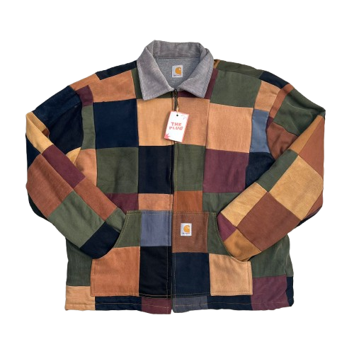 CARHARTT CHECKERED REWORKED JACKET (L)