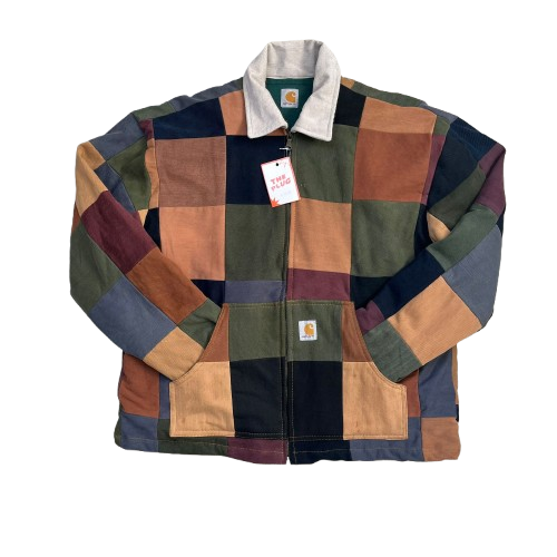 CARHARTT CHECKERED REWORKED JACKET (M)