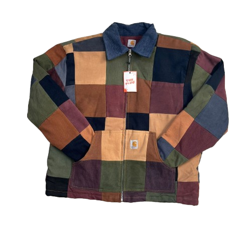 CARHARTT CHECKERED REWORKED JACKET (M)